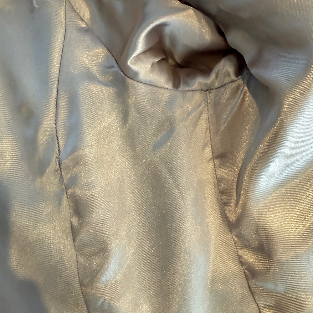 Mossimo Supply Co. Cream and Gray Teddy Jacket vintage from late 90’s - Picture 6 of 7